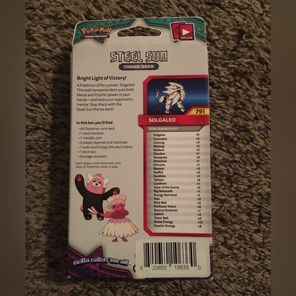 Pokémon ☀️Sun and Moon 🌙 GUARDIANS Rising: Steel Sun Theme Deck. Solgaleo HOLO! - Picture 4 of 5